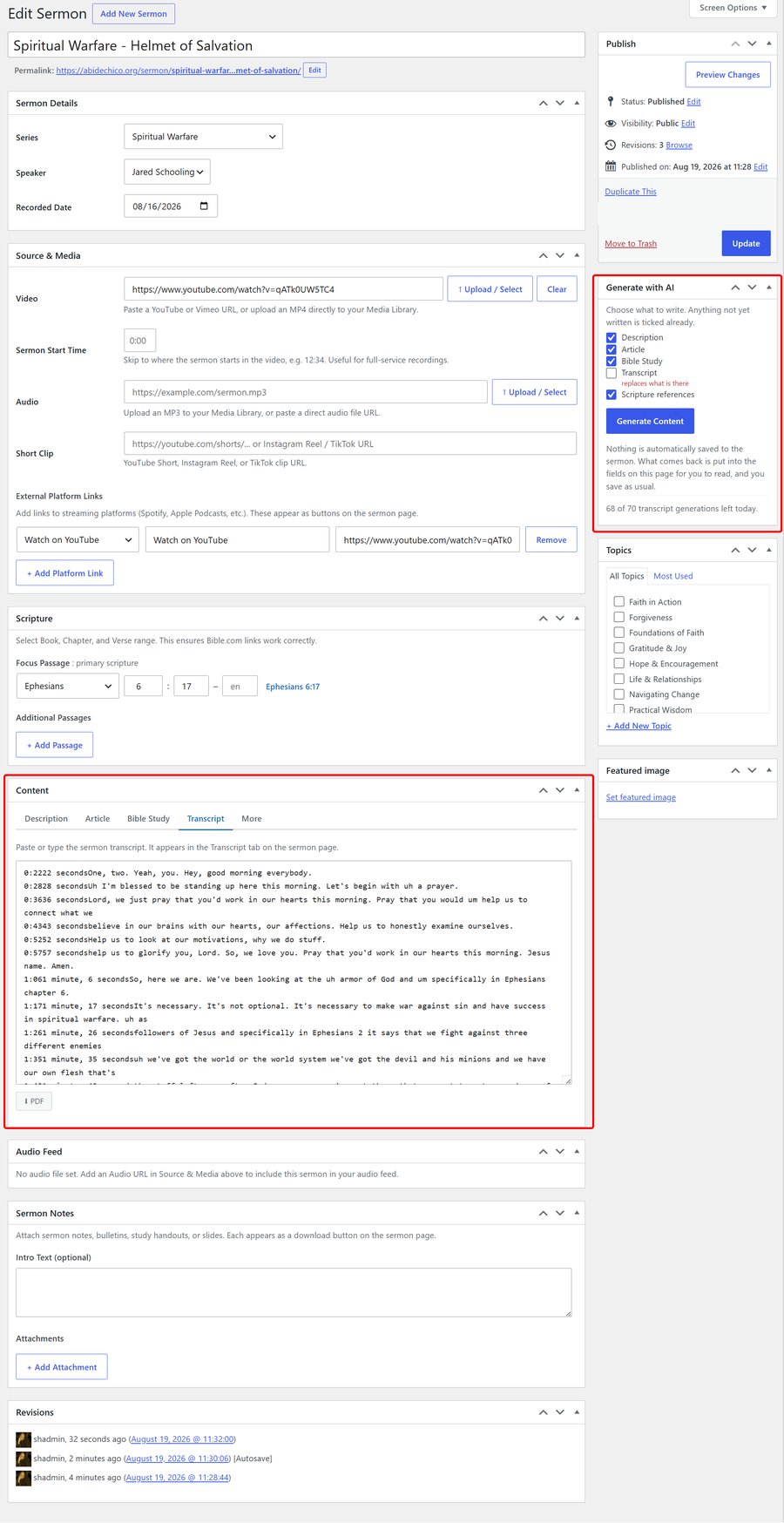 Selecting which content to generate