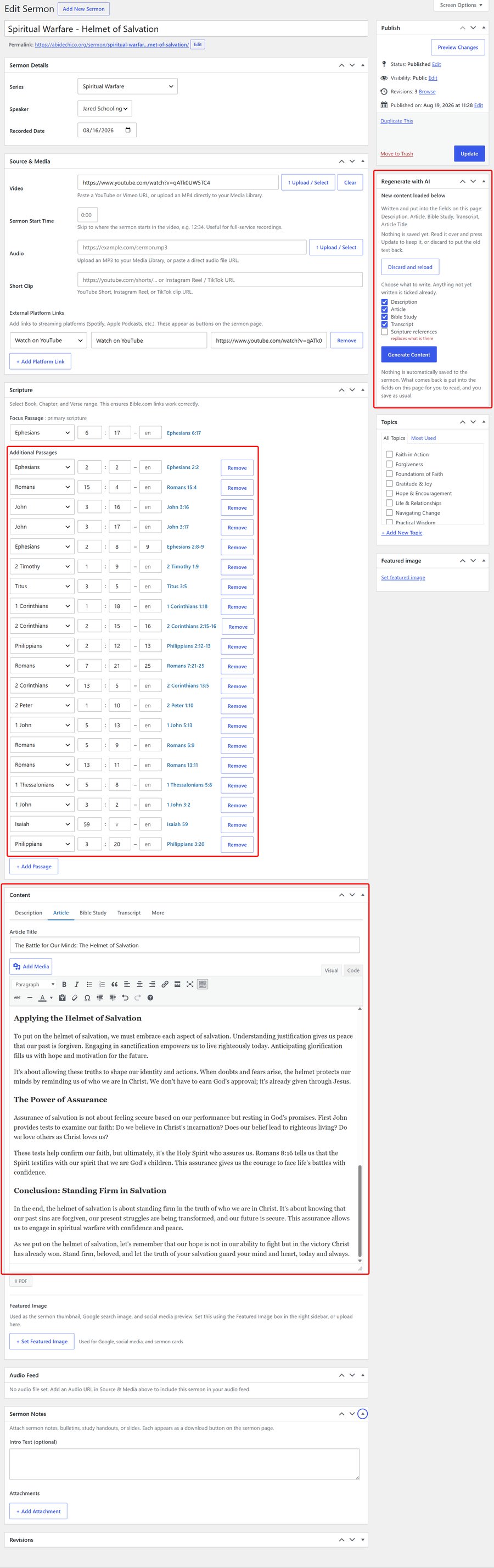 Content generated and ready for review