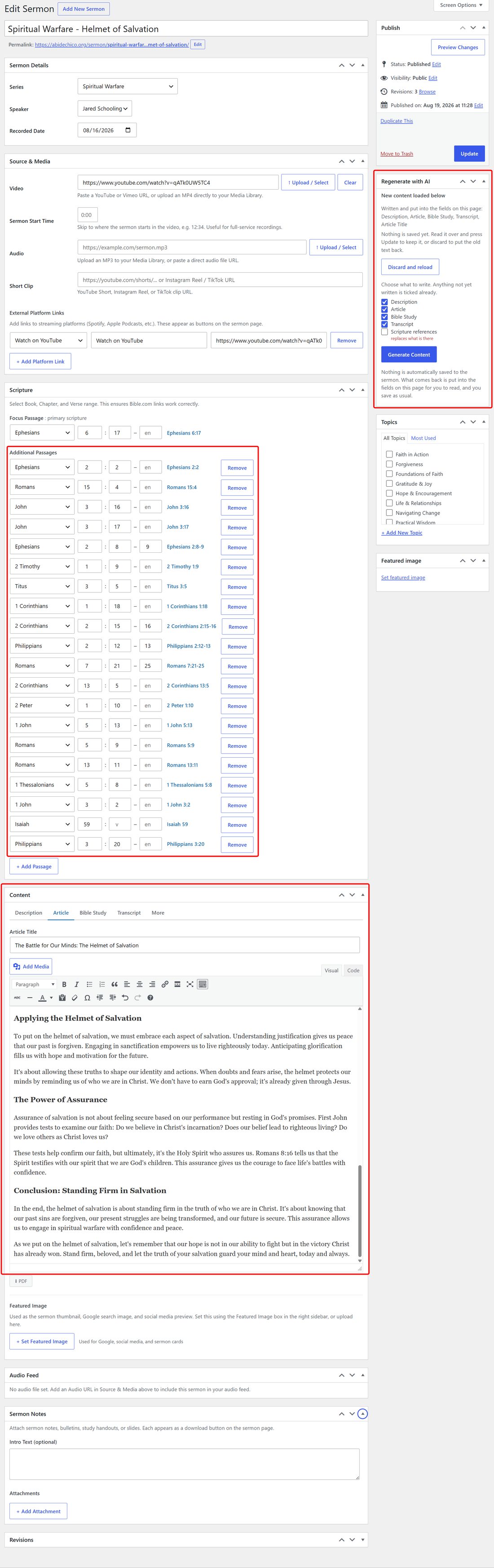 Content generated and ready for review